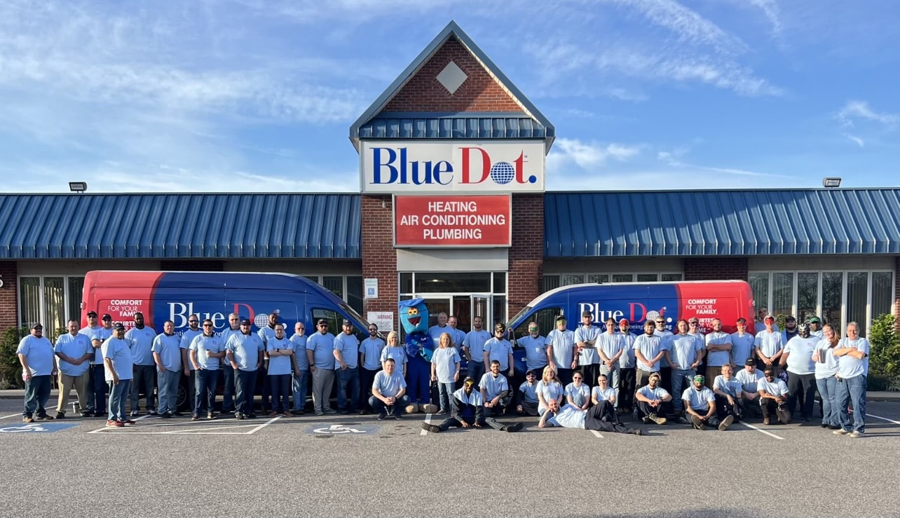 Blue Dot HVAC and Plumbing professionals in Baltimore, Maryland