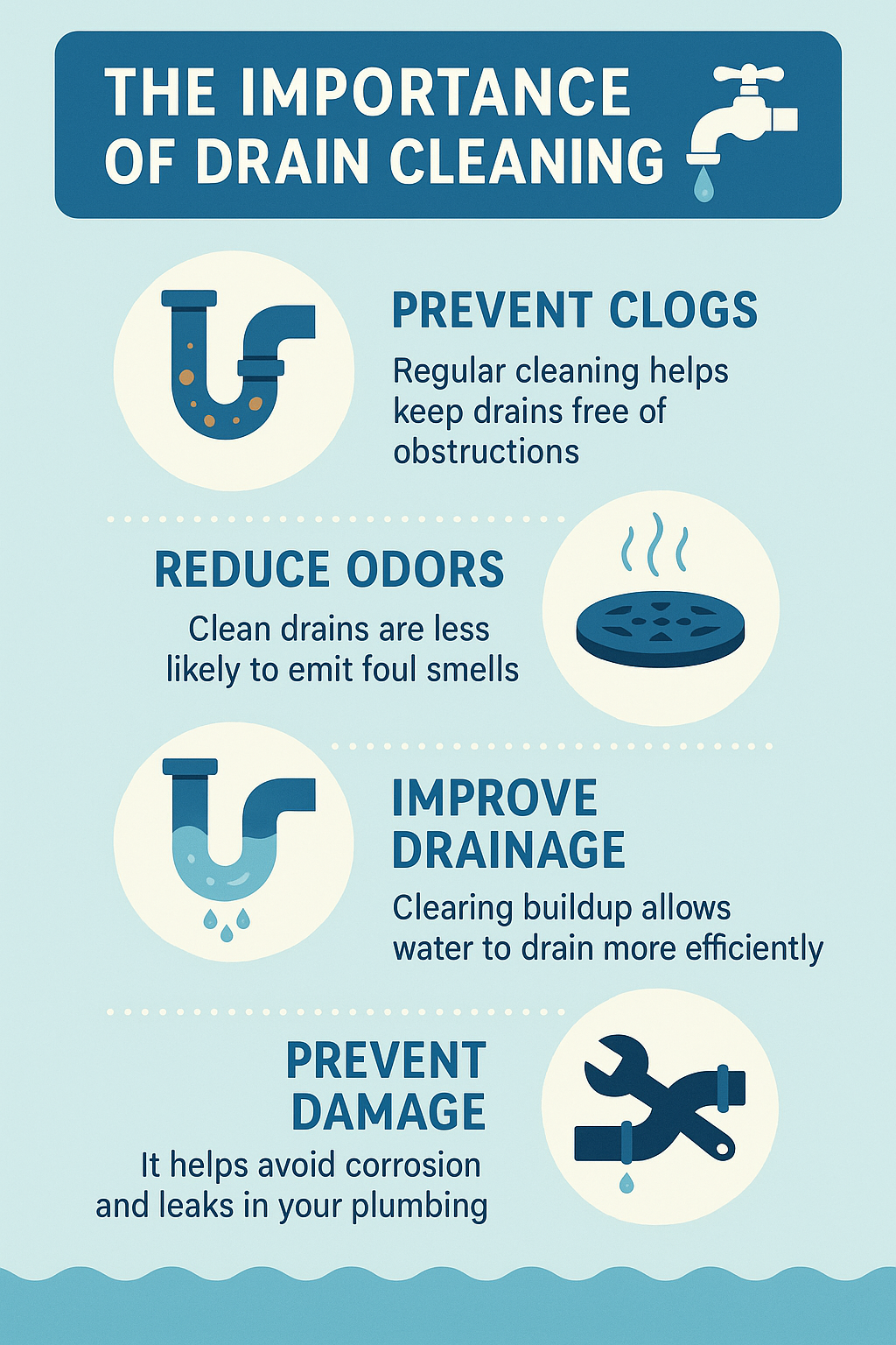 Importance of Drain Cleaning infographic